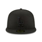 Los Angeles Dodgers 2025 World Series Champions Black on Black 59FIFTY Fitted Hat