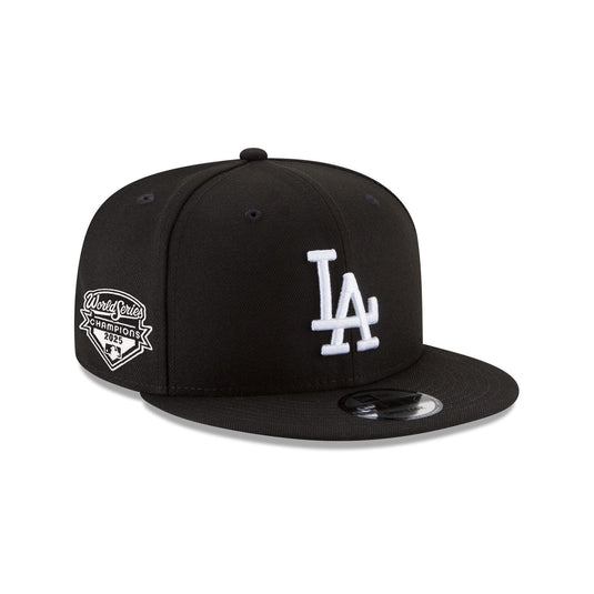 Los Angeles Dodgers 2025 World Series Champions Black & White 9FIFTY Snapback Hat - New Era Cap