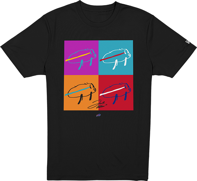 Buffalo Bills Billustration Black T-Shirt