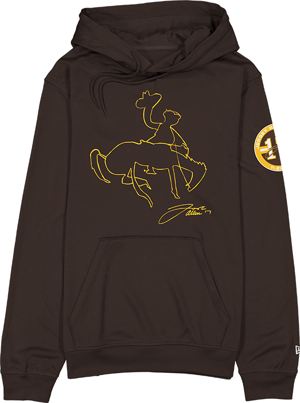 Wyoming Cowboys Josh Allen Jersey Retirement Cowboy Hoodie