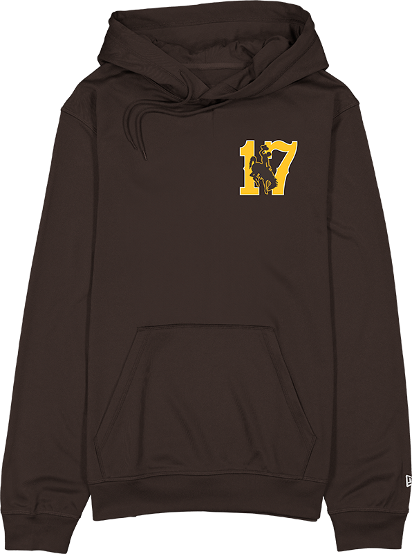 Wyoming Cowboys Josh Allen Jersey Retirement Poke Hoodie