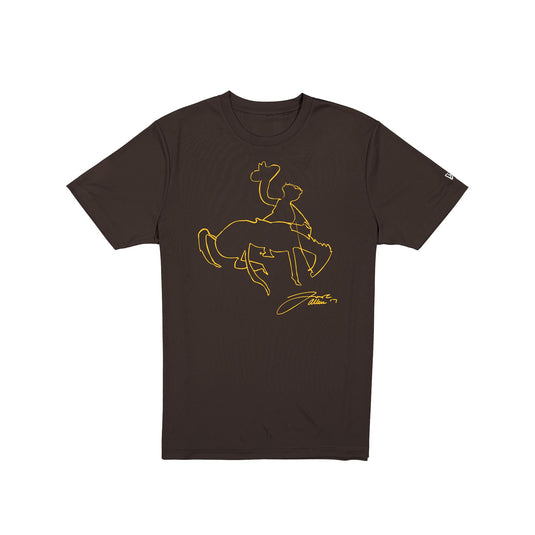 Wyoming Cowboys Josh Allen Jersey Retirement Cowboy T-Shirt - New Era Cap