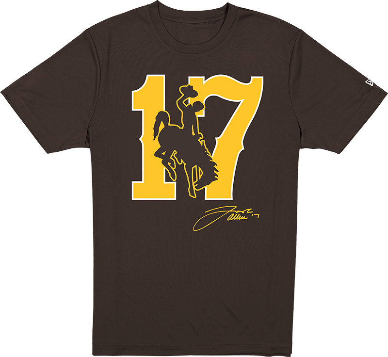 Wyoming Cowboys Josh Allen Jersey Retirement 17 T-Shirt