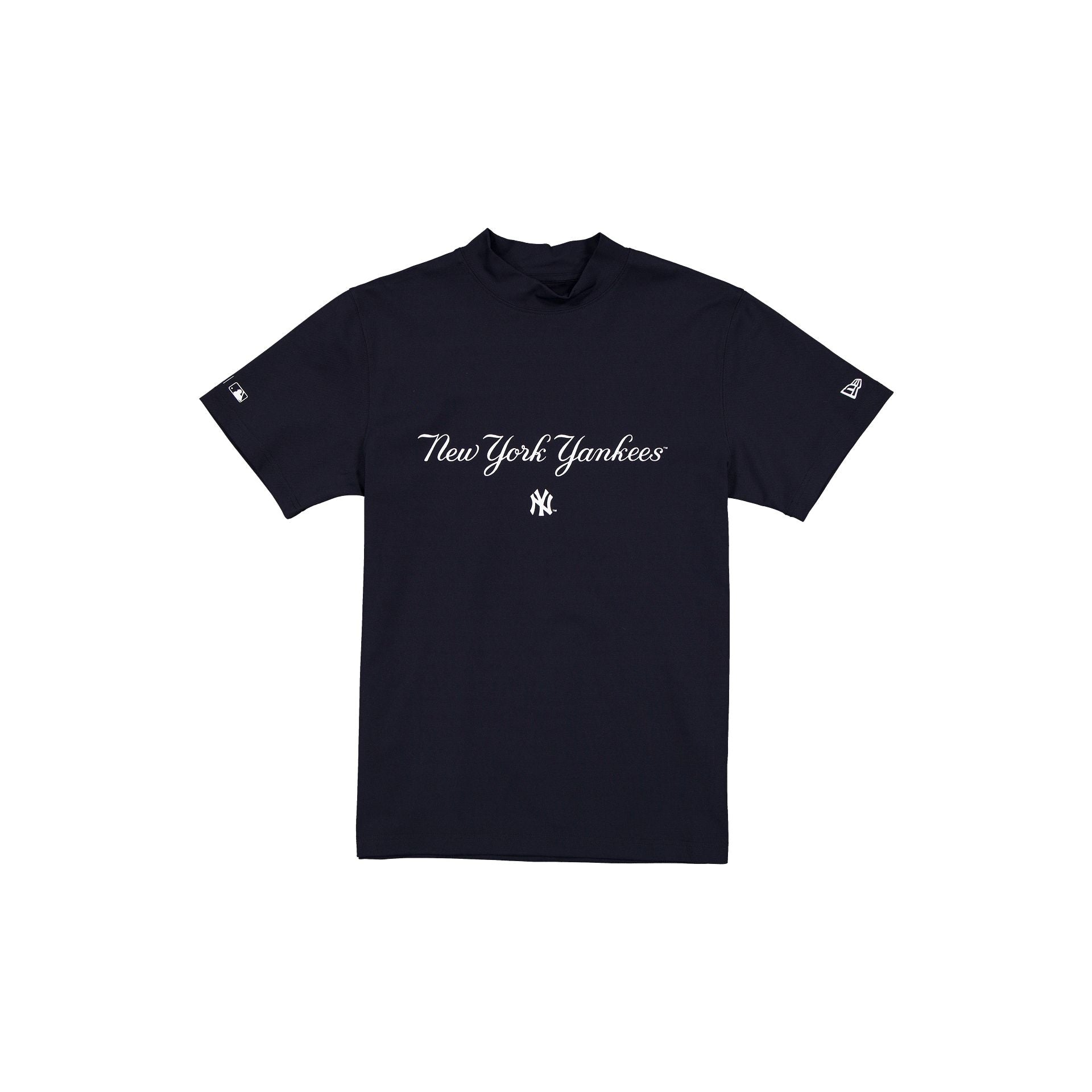 New York Yankees Mockneck Navy T-Shirt