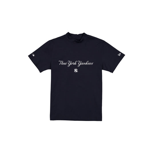 New York Yankees Mockneck Navy T-Shirt - New Era Cap