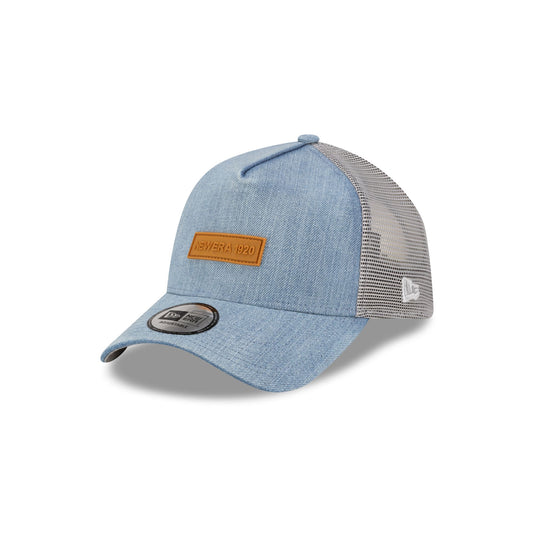 New Era Cap 1920 Patch Washed Denim 9FORTY A-Frame Trucker Hat - New Era Cap
