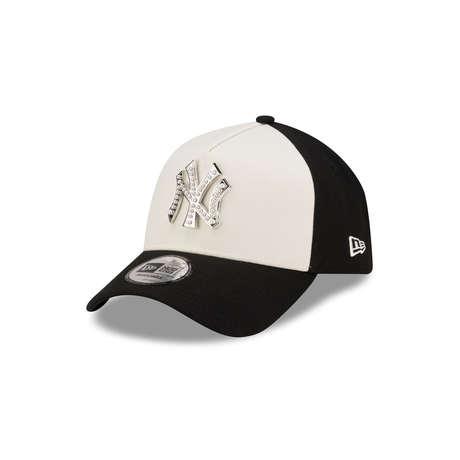 New York Yankees Pearl Logo 9FORTY A-Frame Snapback Hat