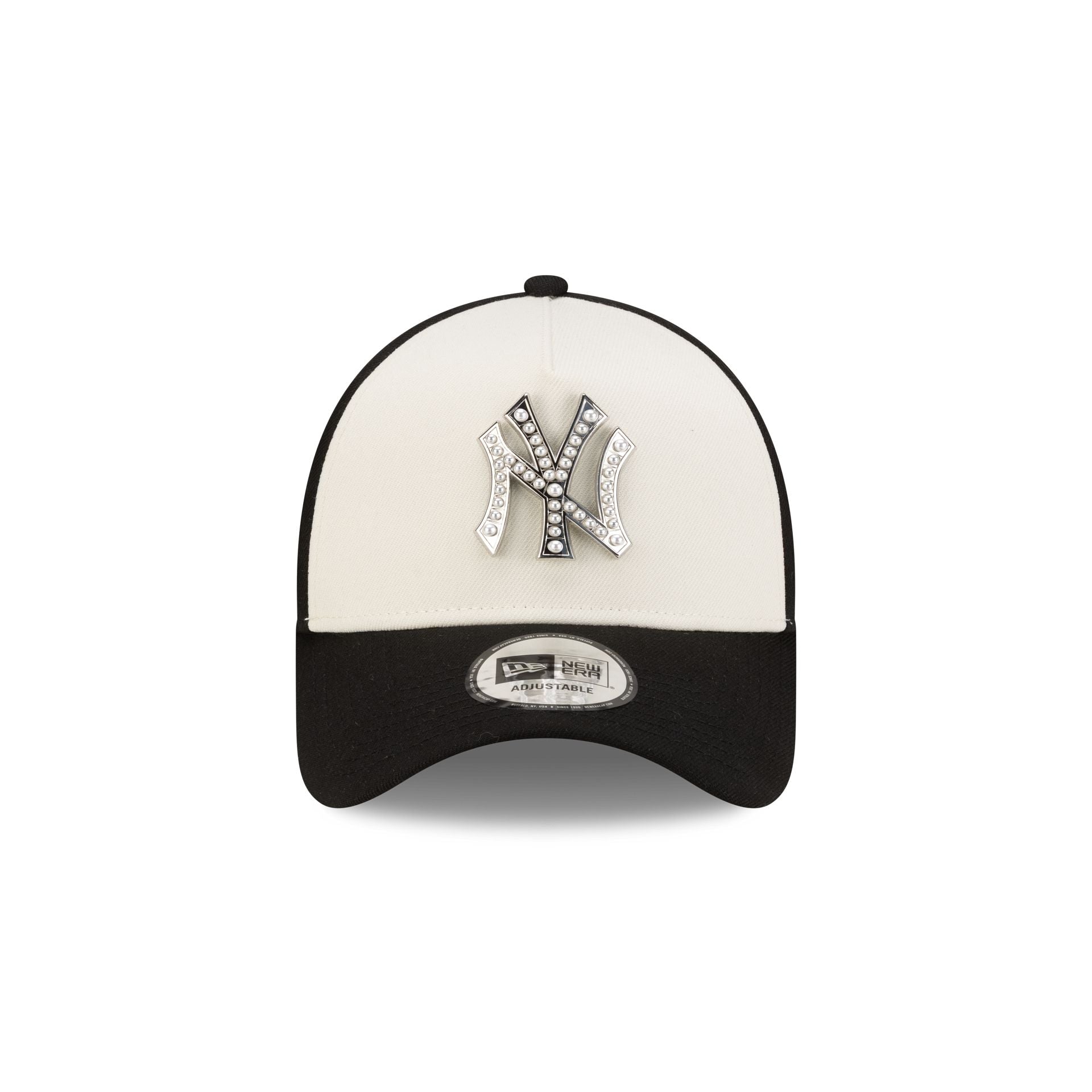 New York Yankees Pearl Logo 9FORTY A-Frame Snapback Hat