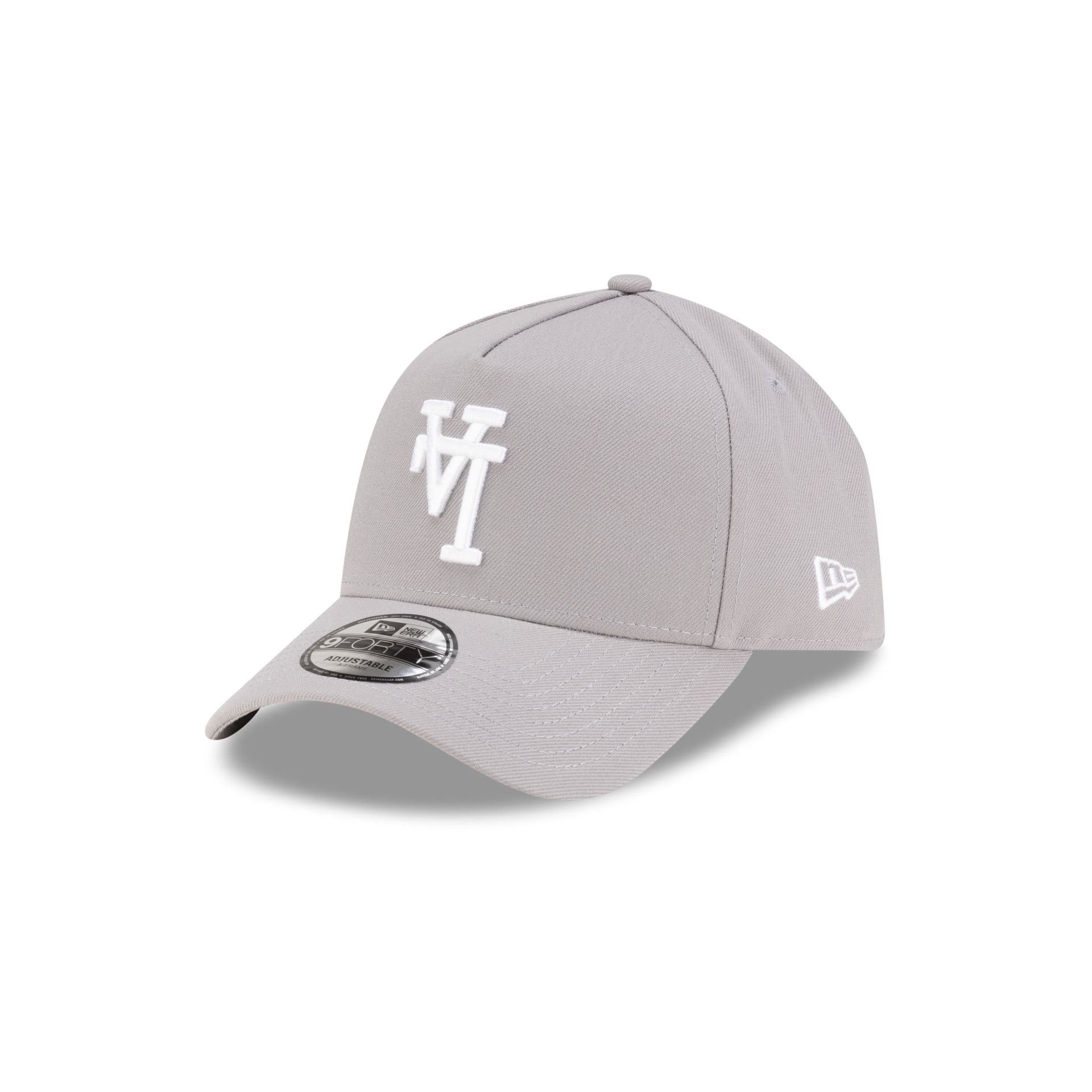 Los Angeles Dodgers Upside Down Logo Gray 9FORTY A-Frame Snapback Hat
