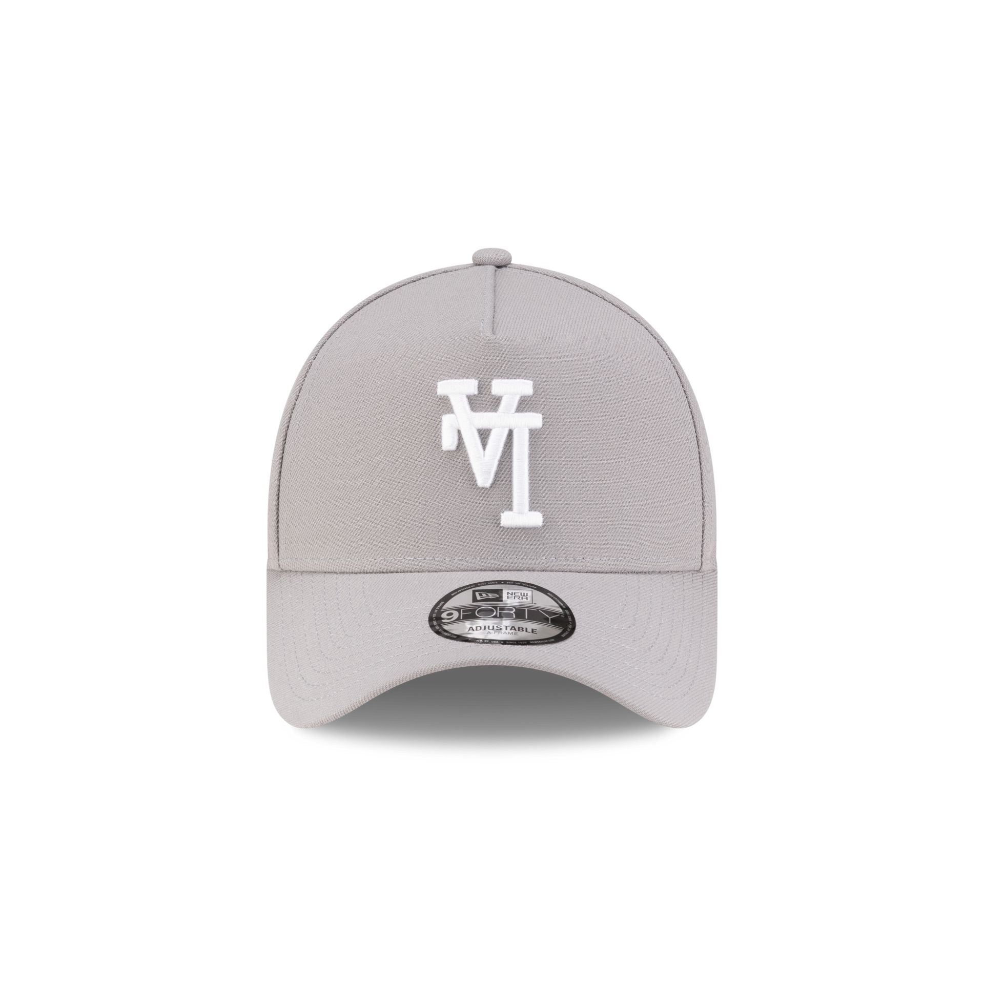 Los Angeles Dodgers Upside Down Logo Gray 9FORTY A-Frame Snapback Hat