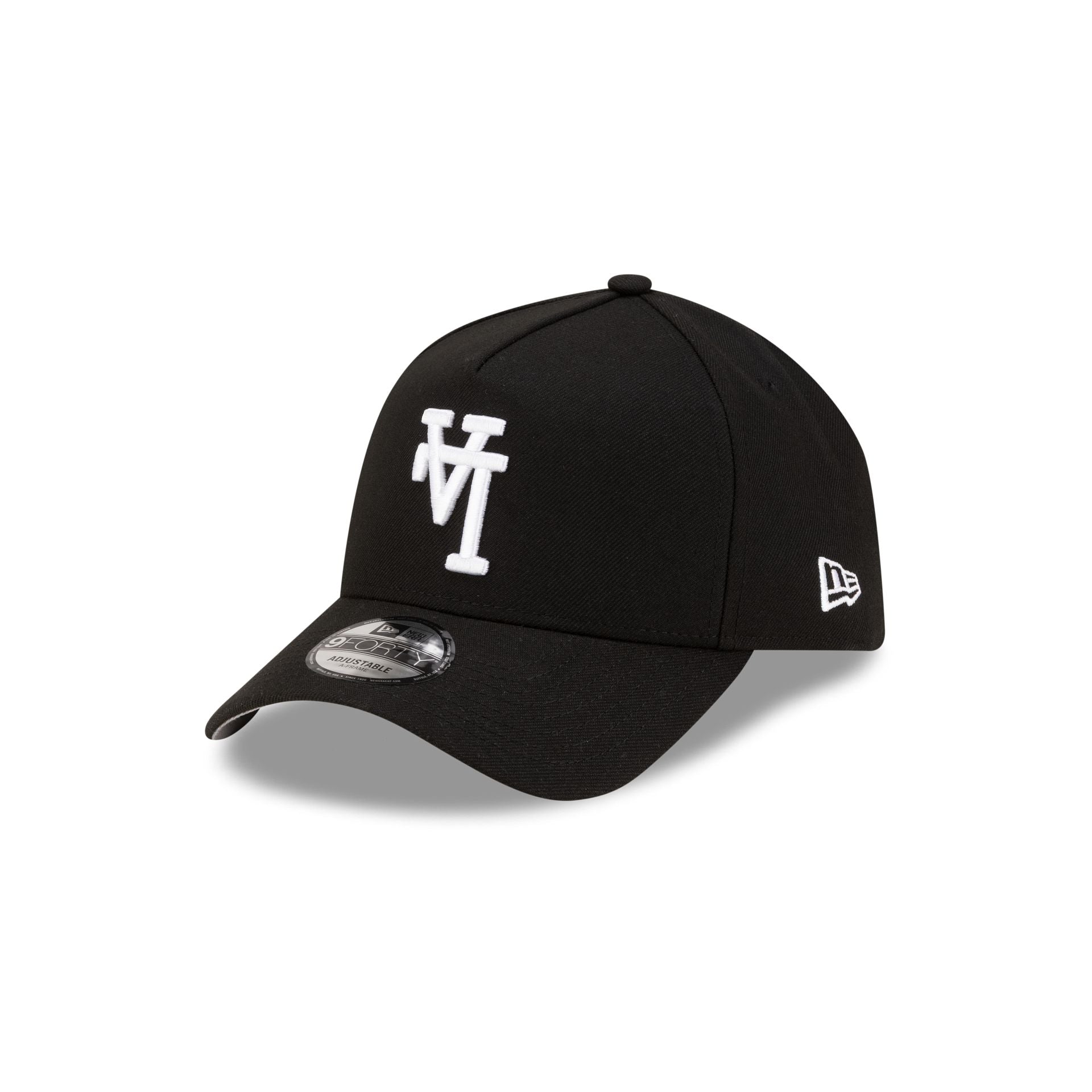 Los Angeles Dodgers Upside Down Logo Black 9FORTY A-Frame Snapback Hat