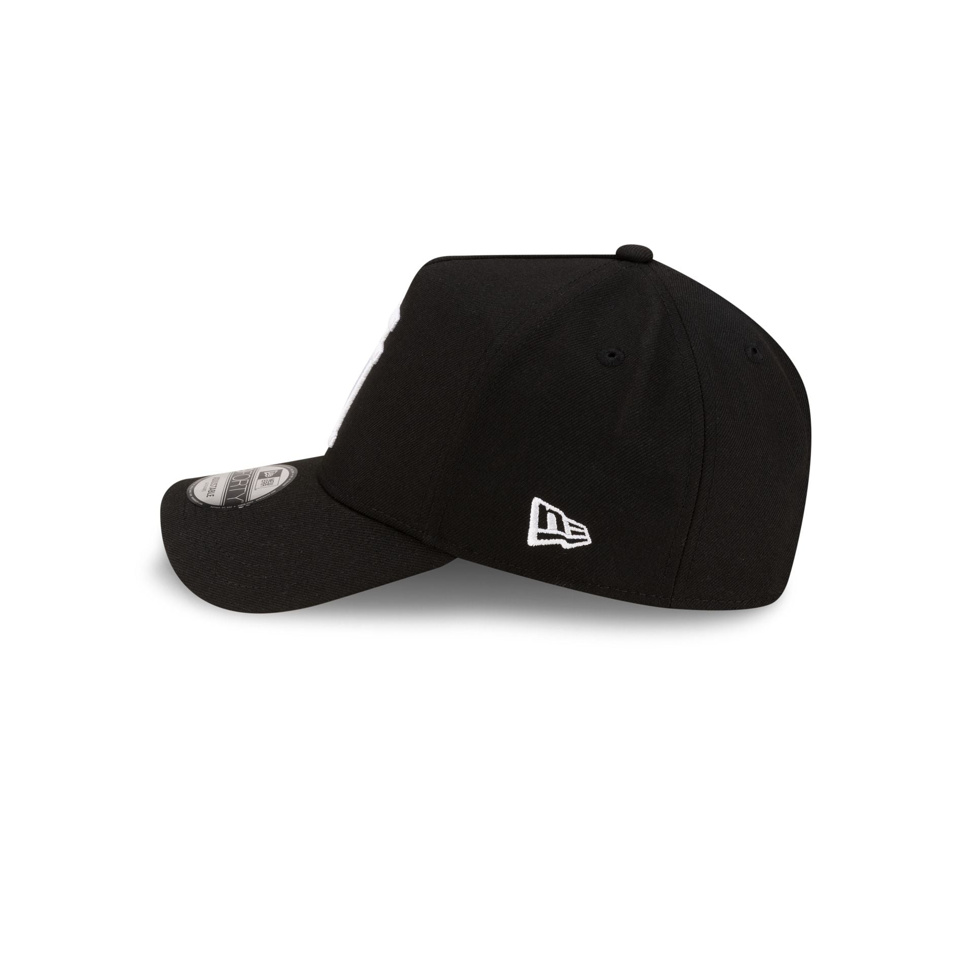 Los Angeles Dodgers Upside Down Logo Black 9FORTY A-Frame Snapback Hat