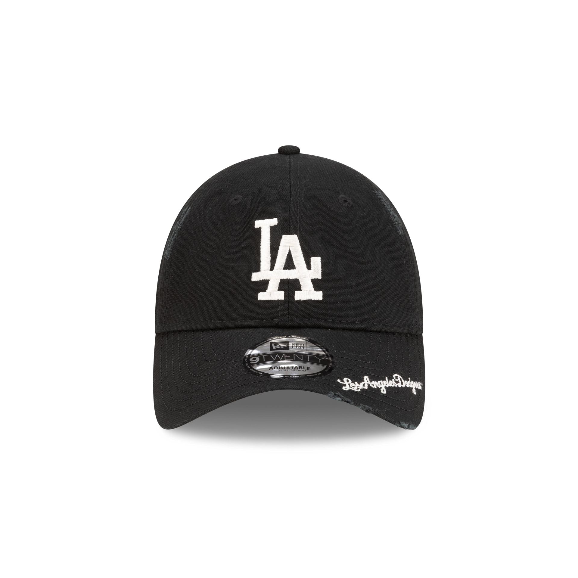 Los Angeles Dodgers Distressed Black 9TWENTY Adjustable Hat