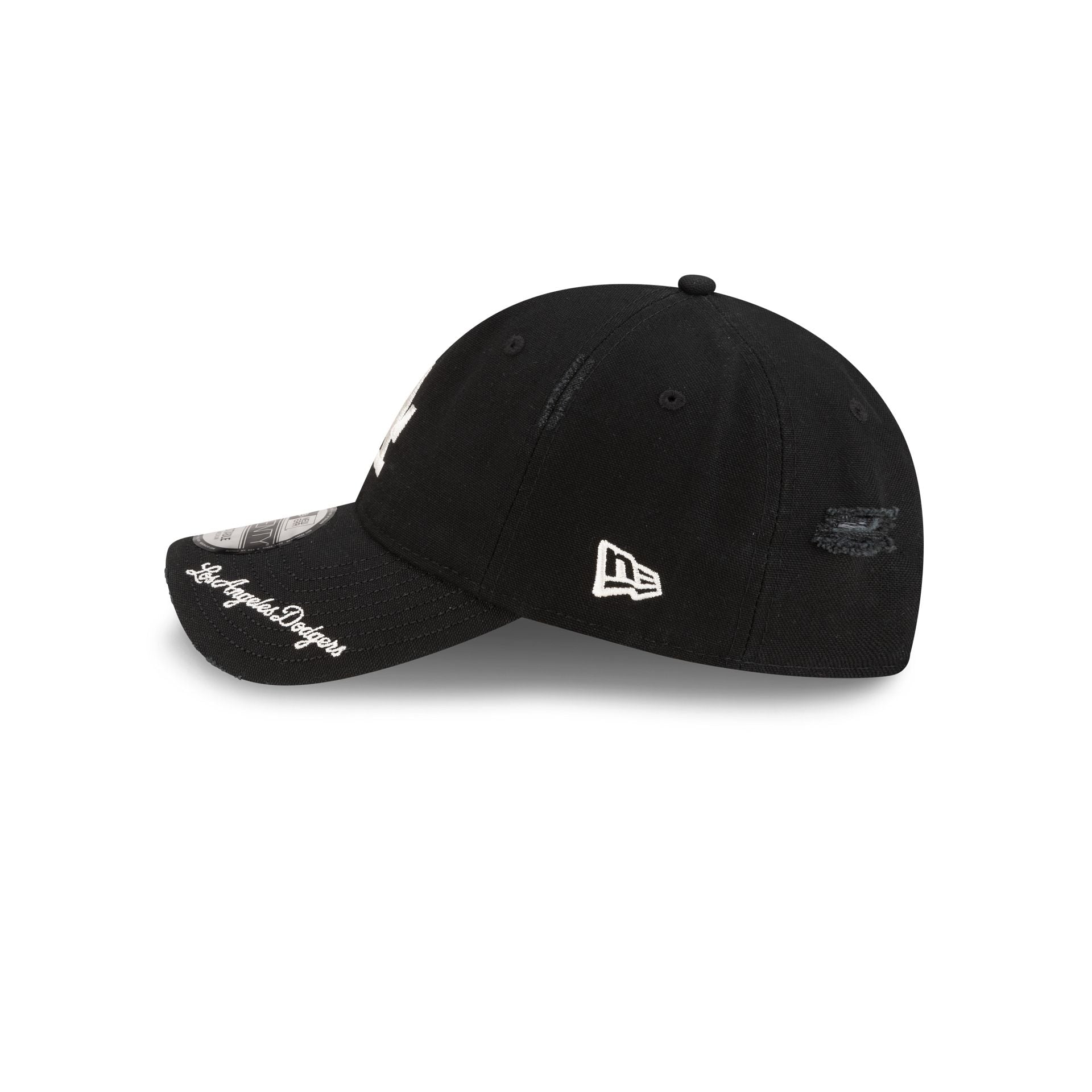 帽子 NEW ERA BLACK PINKLA DODGERS 9TWENTY Los Angeles Dodgers Distressed Black 9TWENTY Adjustable Hat – New