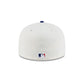 Los Angeles Dodgers Upside Down Logo Cream 59FIFTY Fitted Hat