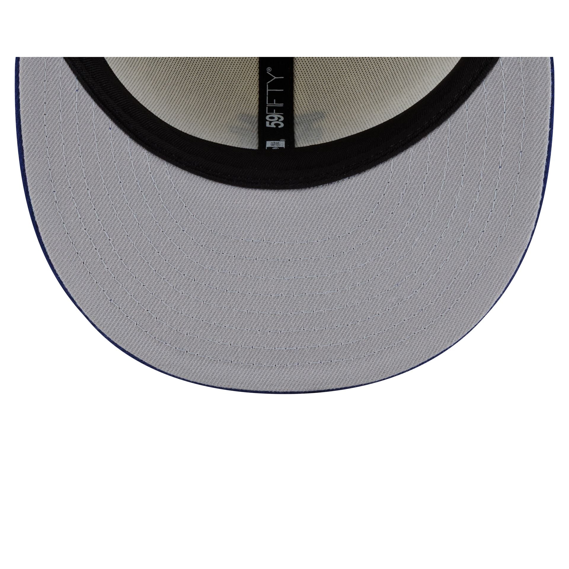 Los Angeles Dodgers Upside Down Logo Cream 59FIFTY Fitted Hat