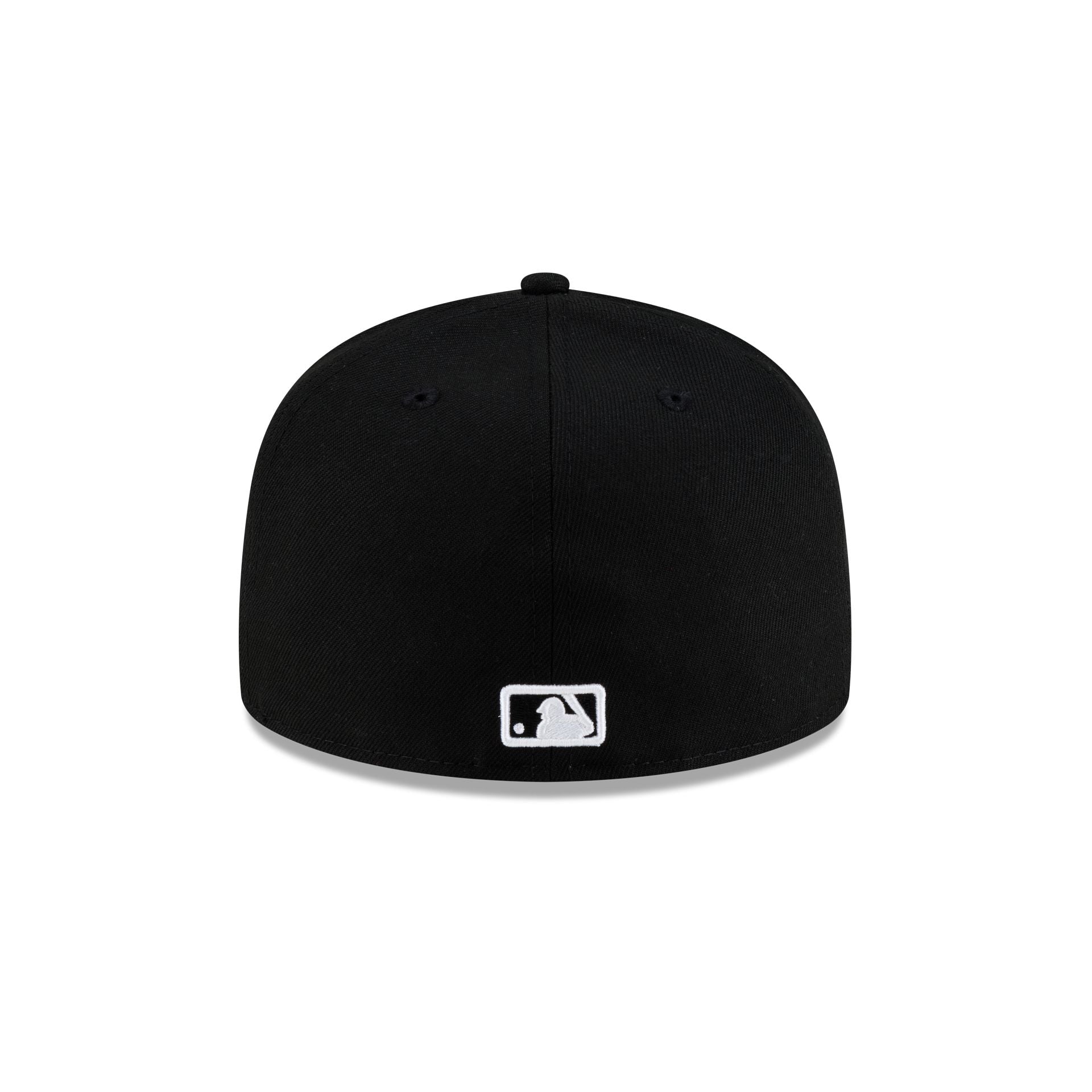 Los Angeles Dodgers Upside Down Logo Black 59FIFTY Fitted Hat