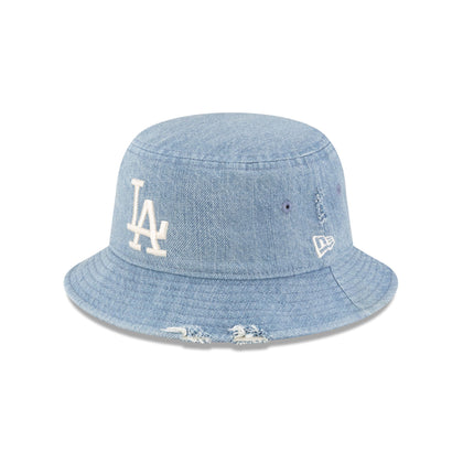 Los Angeles Dodgers Distressed Denim Bucket Hat