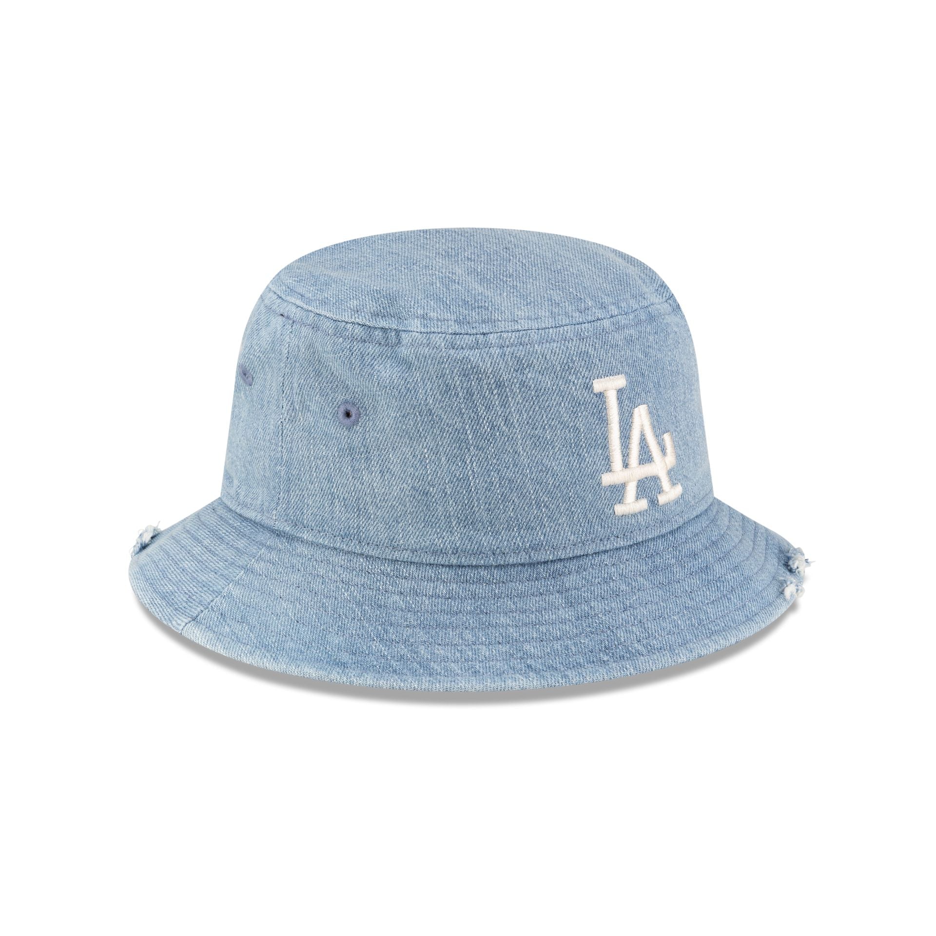 Los Angeles Dodgers Distressed Denim Bucket Hat