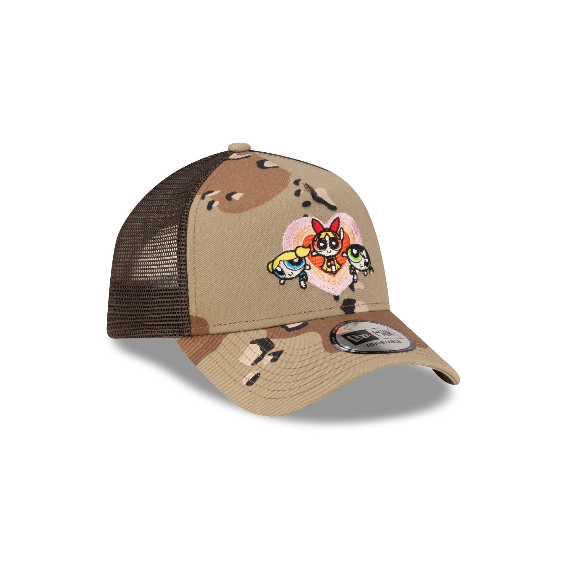 The Powerpuff Girls Camo Hearts 9FORTY A-Frame Trucker