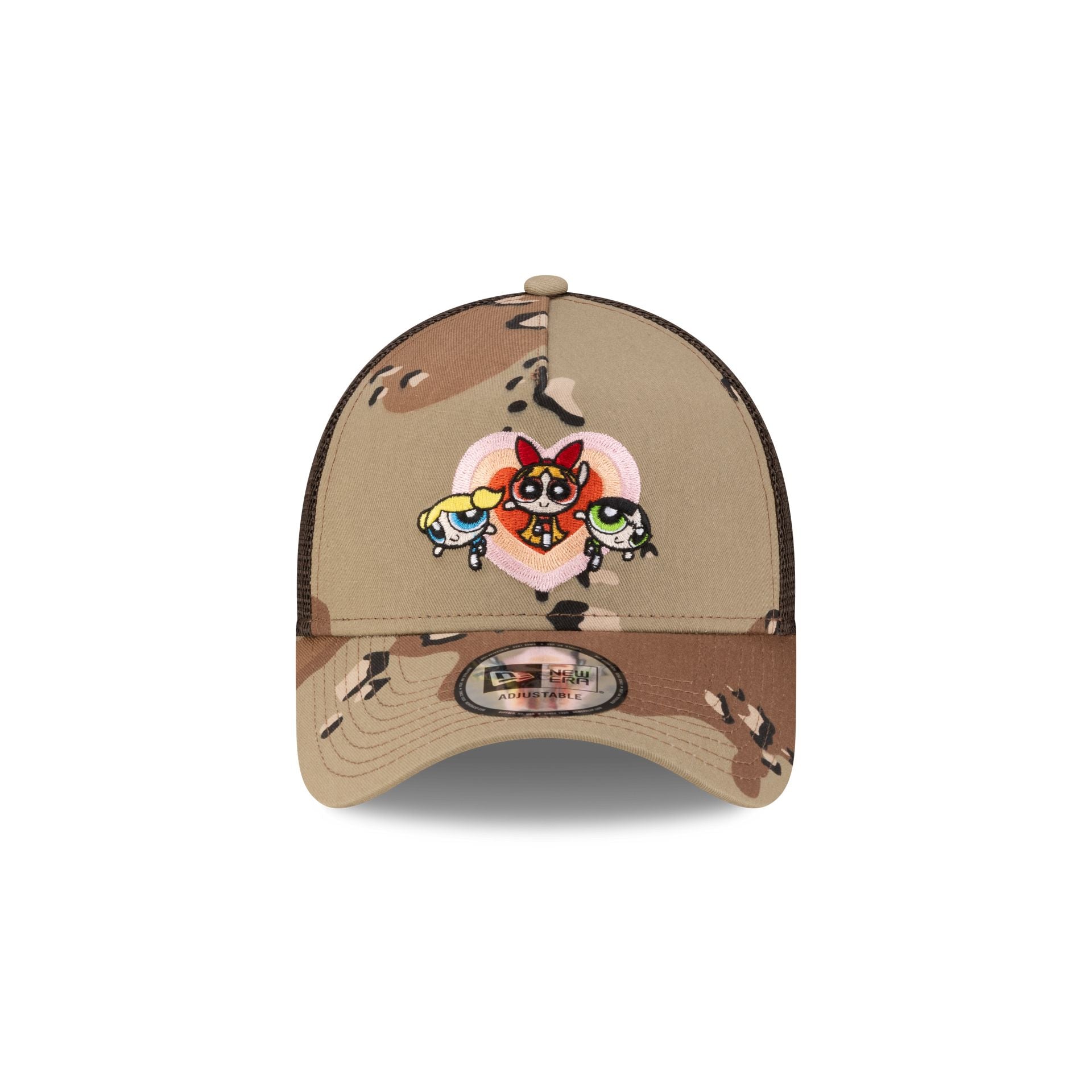 The Powerpuff Girls Camo Hearts 9FORTY A-Frame Trucker