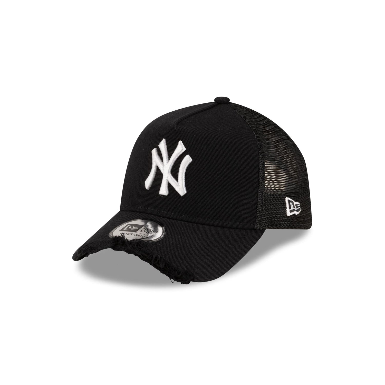 New York Yankees Distressed Twill 9FORTY A-Frame Trucker Hat