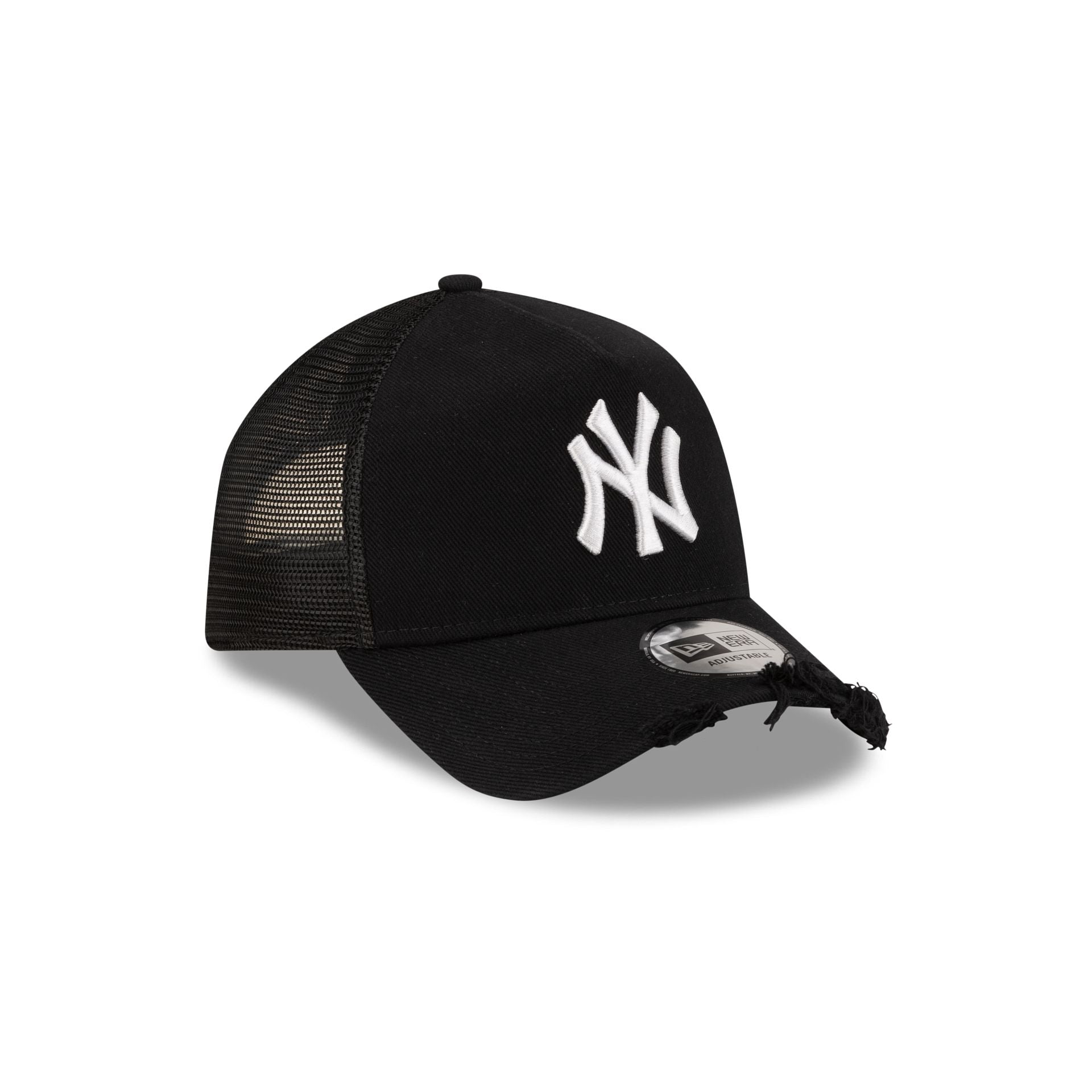 New York Yankees Distressed Twill 9FORTY A-Frame Trucker Hat – New