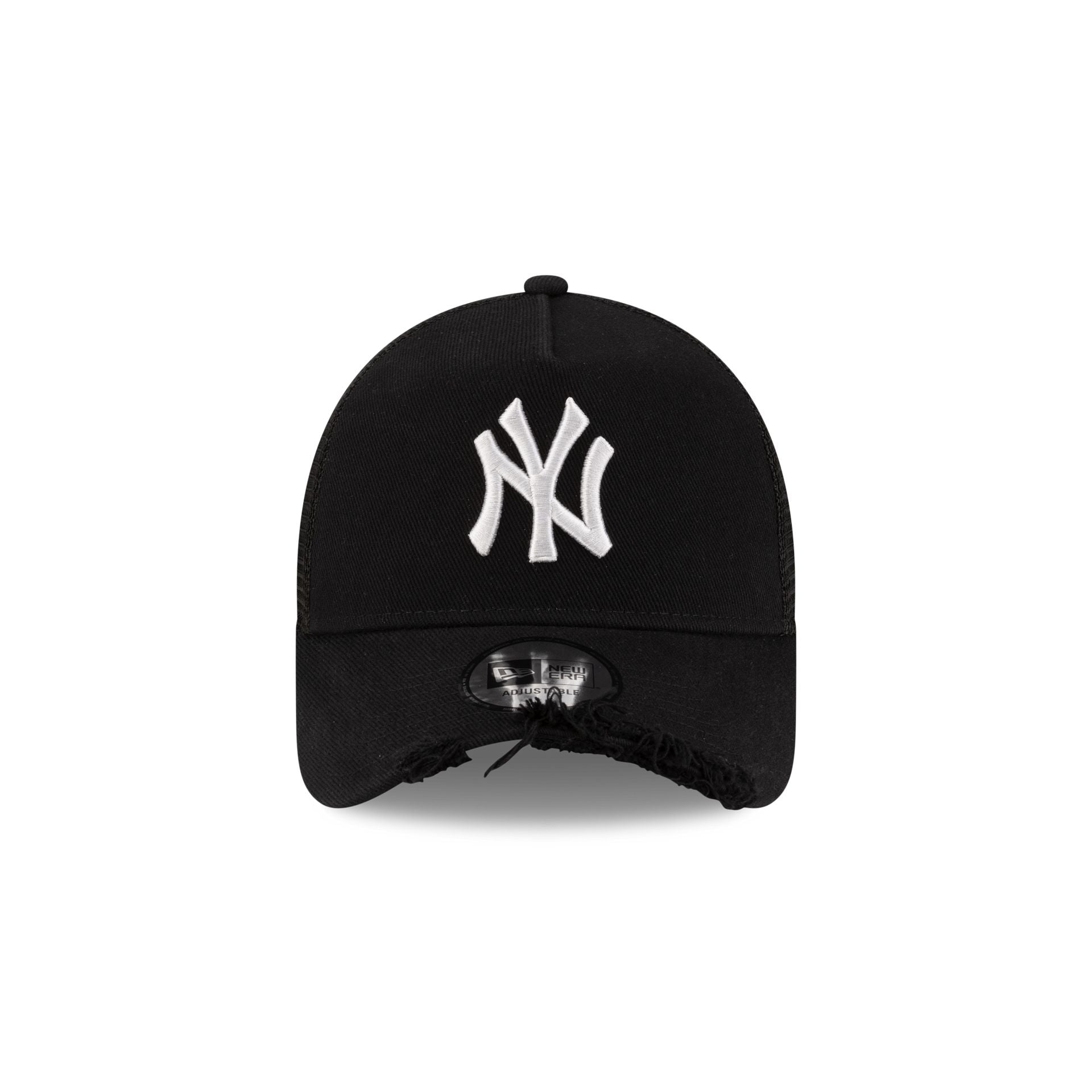 New York Yankees Distressed Twill 9FORTY A-Frame Trucker Hat