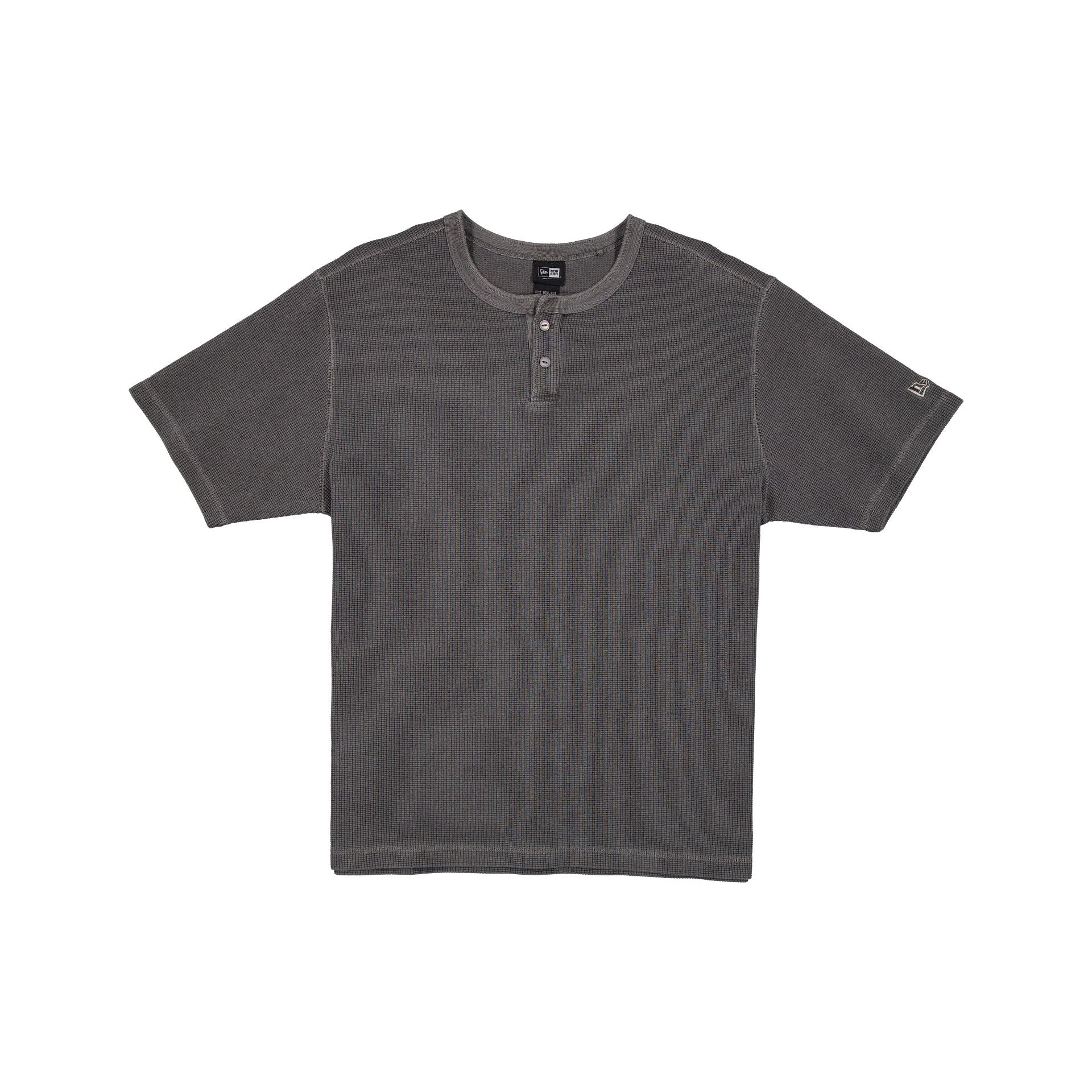 New Era Cap Washed Black Waffle T-Shirt