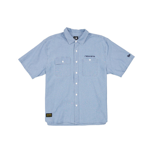 New Era Cap Originators Chambray Light Blue Button Up Shirt - New Era Cap