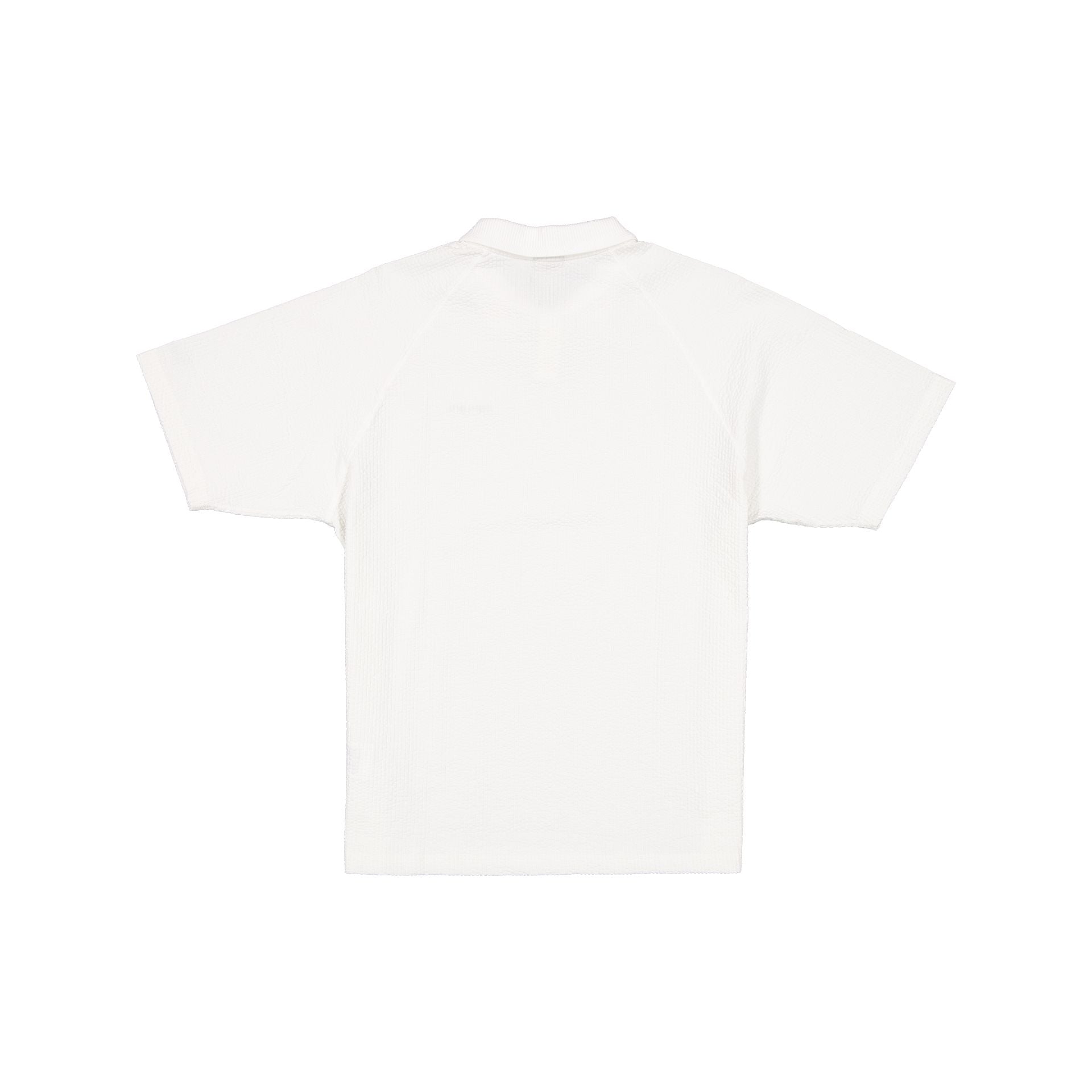 New Era Cap Black Label Crinkle Cream Polo Shirt