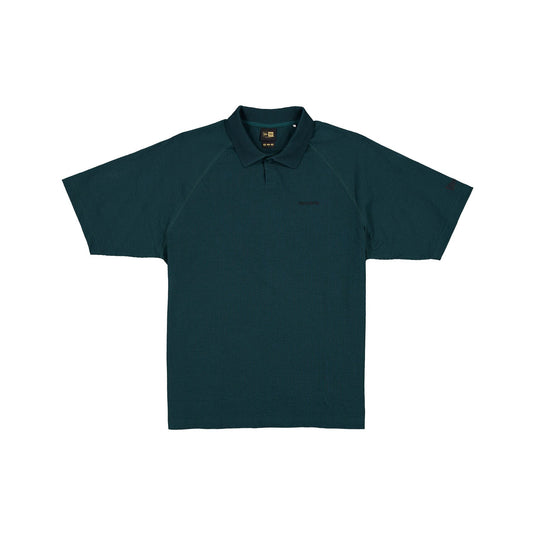 New Era Cap Black Label Crinkle Dark Green Polo Shirt - New Era Cap