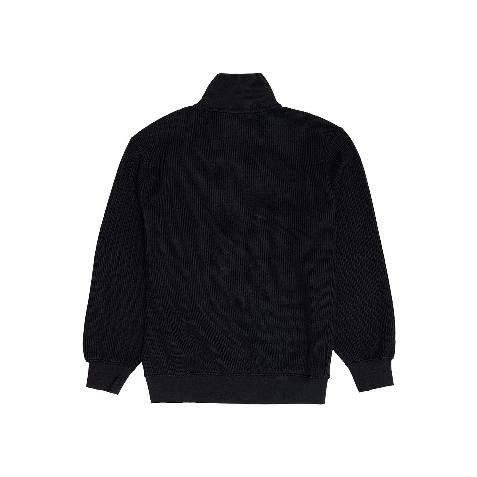 New Era Cap Black Label Knit Black Zip-Up Jacket