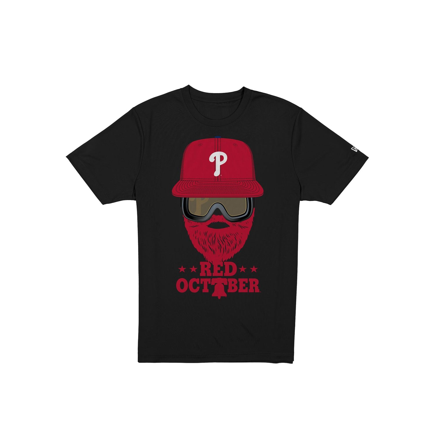 Philadelphia Phillies Red October Black T-Shirt