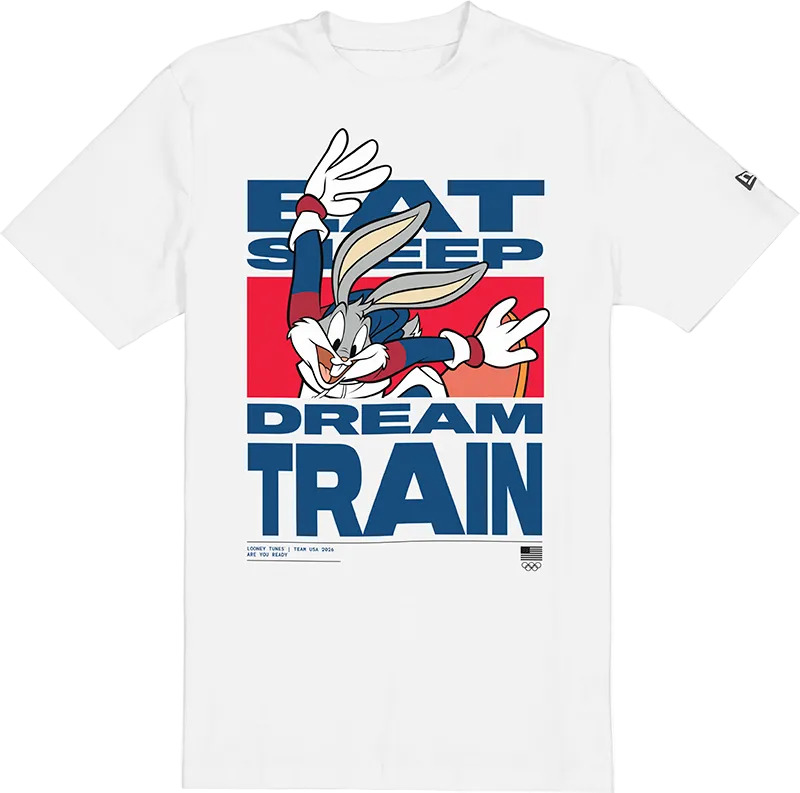 Team USA Winter Olympics Looney Tunes White T-Shirt