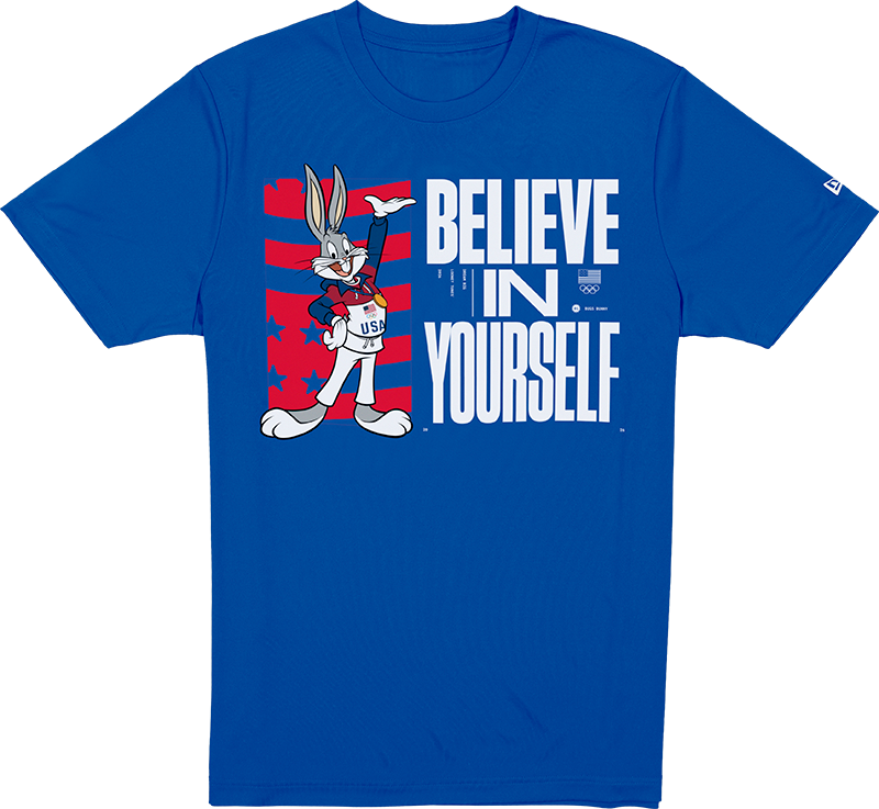 Team USA Winter Olympics Looney Tunes Blue T-Shirt