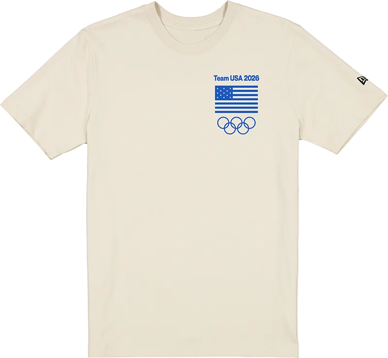 Team USA Winter Olympics Looney Tunes Chrome White T-Shirt