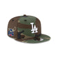 Los Angeles Dodgers 2025 World Series Champions Samurai Patch Camo 9FIFTY Snapback Hat