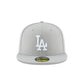 Los Angeles Dodgers 2025 World Series Champions Samurai Patch Gray 59FIFTY Fitted Hat