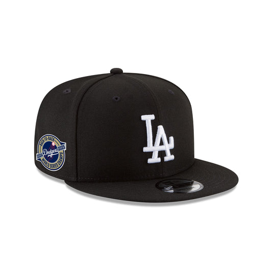 Los Angeles Dodgers 2025 World Series Champions Back-to-Back Circle Patch Black 9FIFTY Snapback Hat - New Era Cap