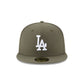 Los Angeles Dodgers 2025 World Series Champions Back-to-Back Circle Patch Olive 59FIFTY Fitted Hat