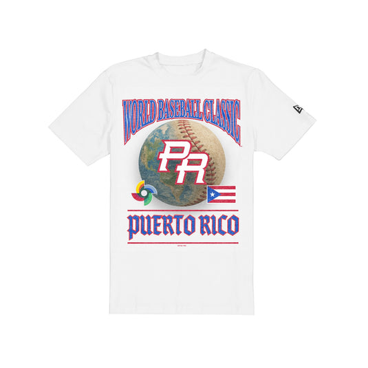 Puerto Rico 2025 World Baseball Classic White T-Shirt - New Era Cap