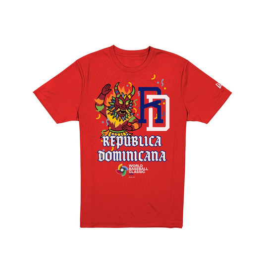 Dominican Republic 2025 World Baseball Classic Scarlet T-Shirt - New Era Cap