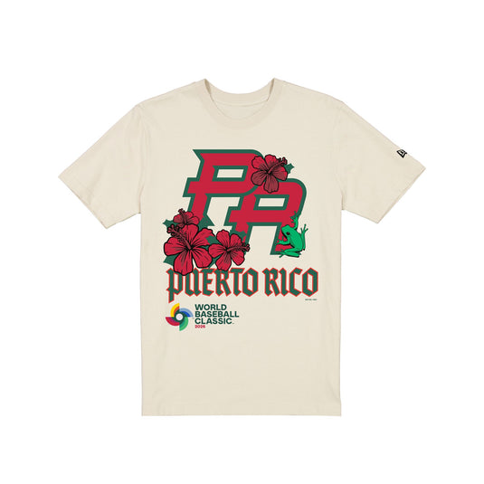 Puerto Rico 2025 World Baseball Classic White T-Shirt - New Era Cap