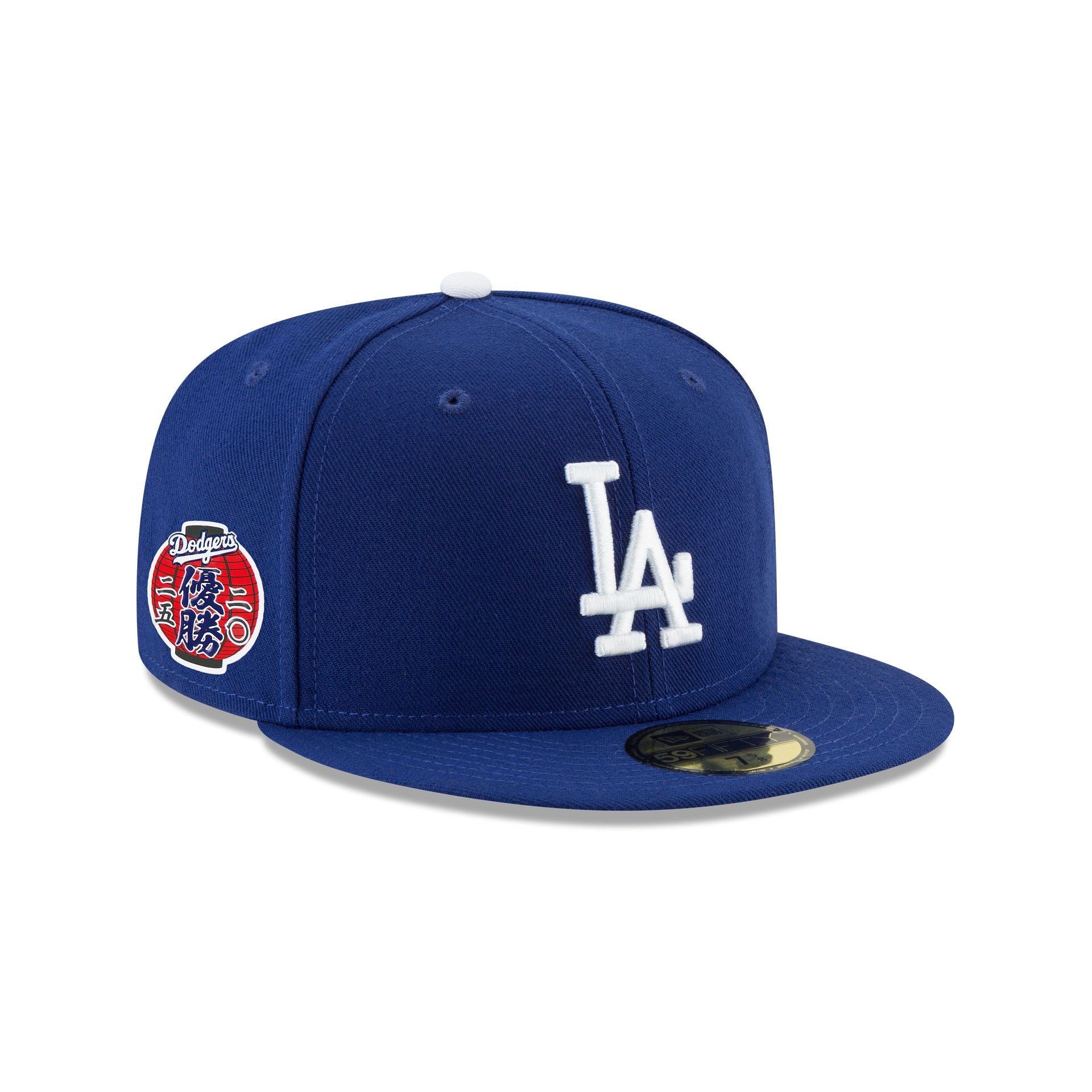 Los Angeles Dodgers 2025 World Series Champions Japanese Lantern Patch 59FIFTY Fitted Hat