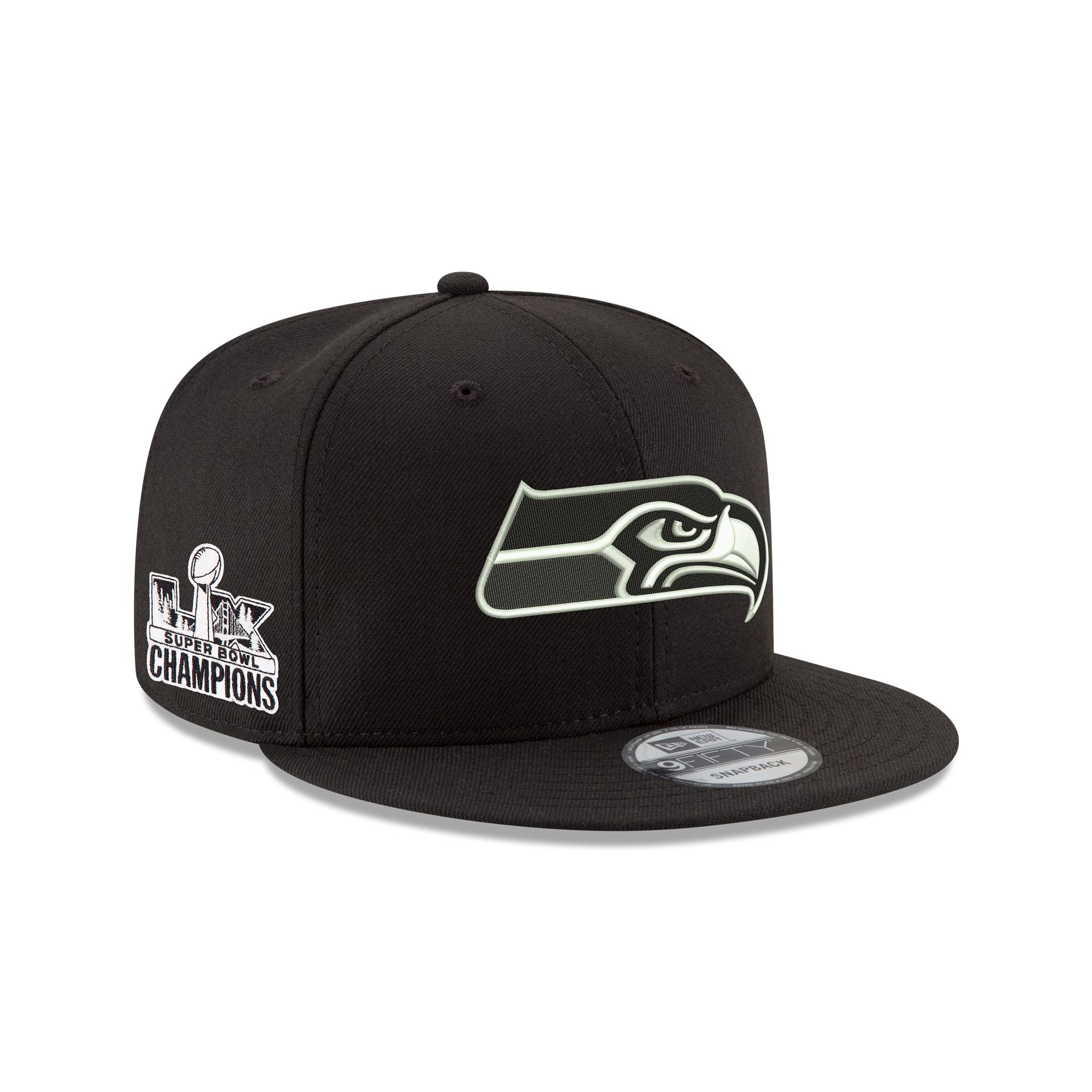 Seattle Seahawks Super Bowl LX Champions Sidepatch Black 9FIFTY Snapback Hat
