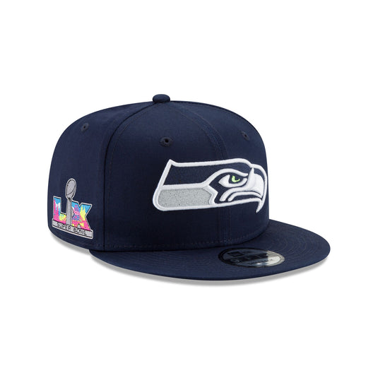 Seattle Seahawks Super Bowl LX Participation Sidepatch 9FIFTY Snapback Hat - New Era Cap