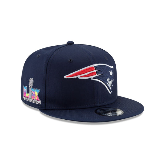 New England Patriots Super Bowl LX Participation Sidepatch 9FIFTY Snapback Hat - New Era Cap