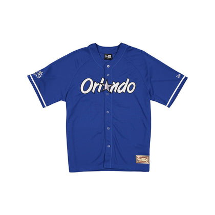 Orlando Magic Hardwood Classics Blue Button-Up T-Shirt