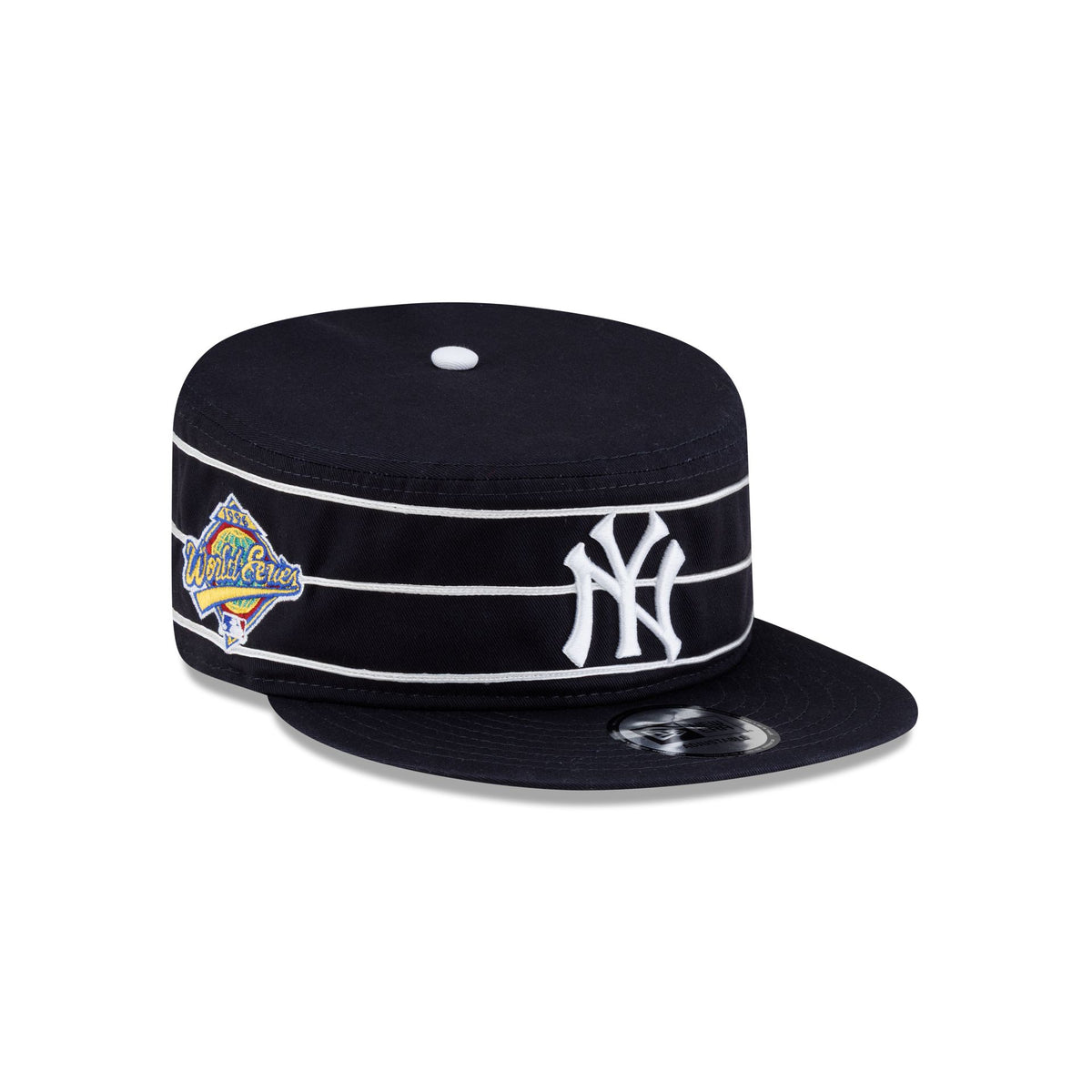 New York Yankees Side Patch Navy Pillbox Hat